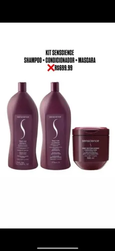 Kit Senscience / Shampoo - Condicionador - Mascara 