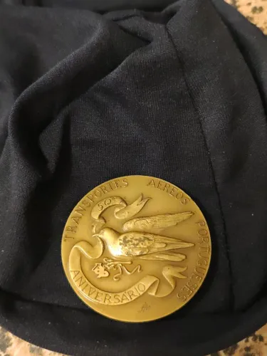 Medalha TAP 50 Anos 1945-1995 Original + Caixa Comemorativa