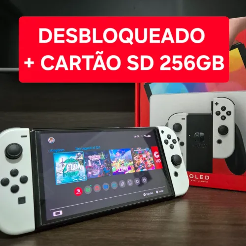 NINTENDO SWITCH OLED - 256GB DESBLOQUEADO