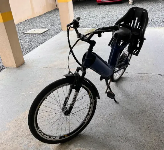 BIKE ELÉTRICA ARO 26 + BANCO INFANTIL | R$ 1.500