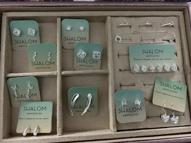 Semijoias Shalom - Grande Variedade (Douradas e Prateadas)