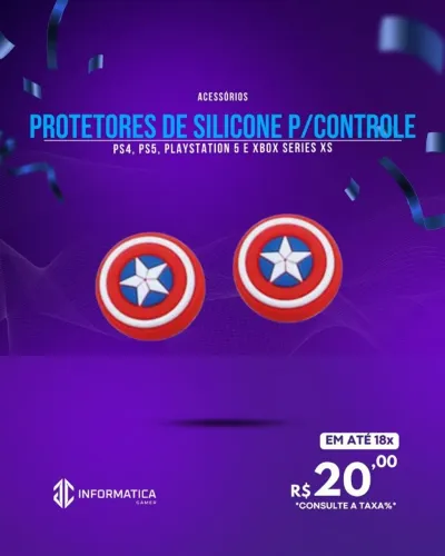 ACESSÓRIO PROTETORES DE SILICONE P/CONTROLE