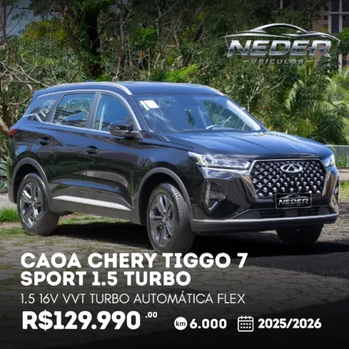 Chery Tiggo 7 Sport 1.5 Turbo Flex 16V Aut. 2026
