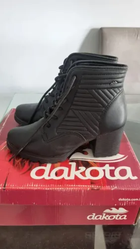 Bota dakota coturno preta tam:34/35