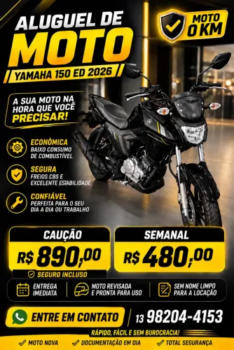 Factor 0km disponível para locação