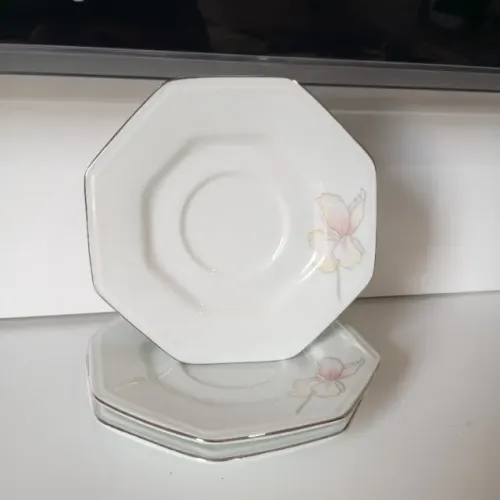 Kit 3 pires de chá porcelana Schmidt reposição