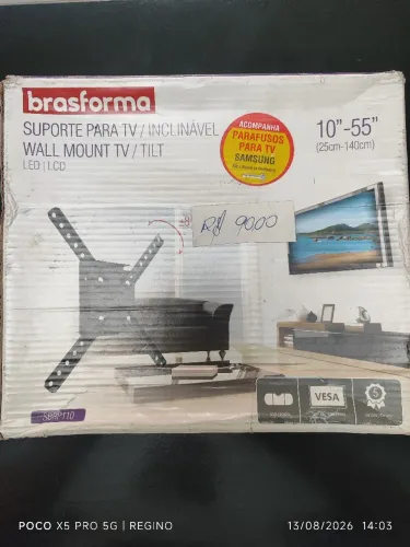 Suporte para tv inclinável de 10 a 55 polegadas