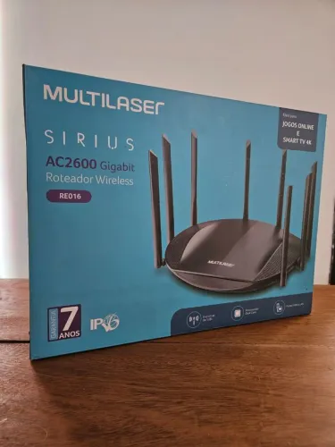 Roteador Multilaser Gigabit AC2600 - 8 Antena - RE016 Sirius