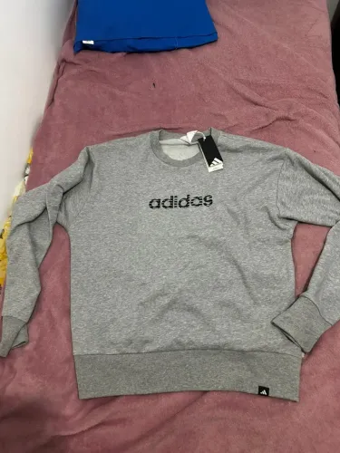 Blusa Moletom Adidas Cinza