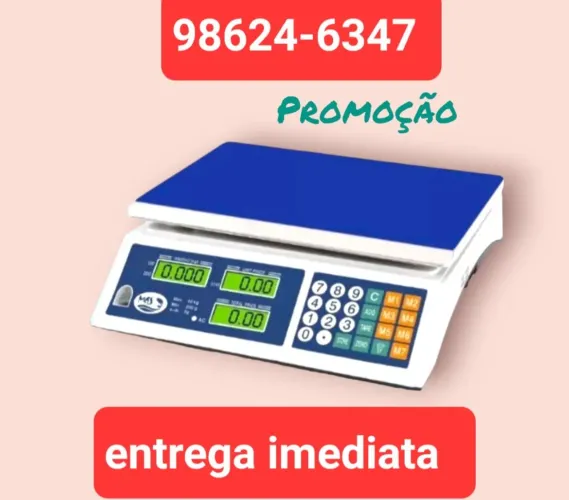 Balança comercial de 40kg com bateria e energia 