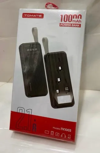 Power Bank Portátil 10000mah Com Lanterna Para Android e IOS