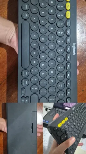 Kit Tablet - Teclado K380 + Suporte Alumínio 360° Ajuste Altura