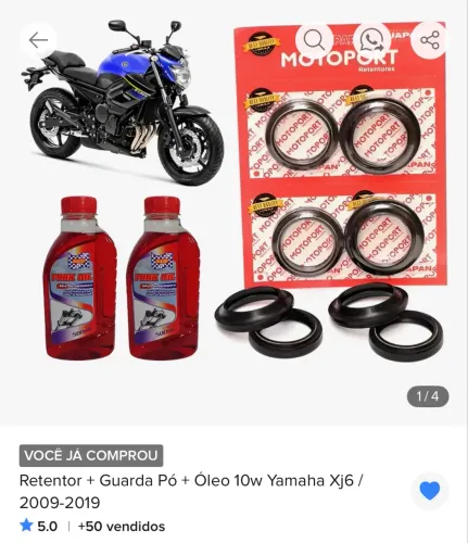 RETENTOR+GUARDA PÓ+ ÓLEO 10w