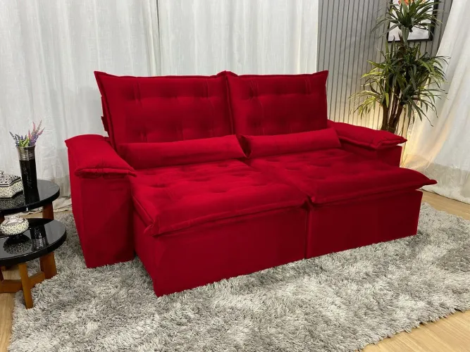 SOFA RETRATIL RECLINÁVEL 2.30 FRETE GRÁTIS