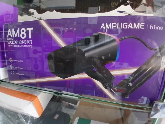 Kit Microfone Gamer Fifine Ampligame AM8T