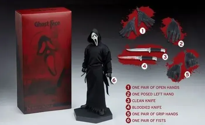 Sideshow Pânico Ghostface 1/6 N Hot Toys