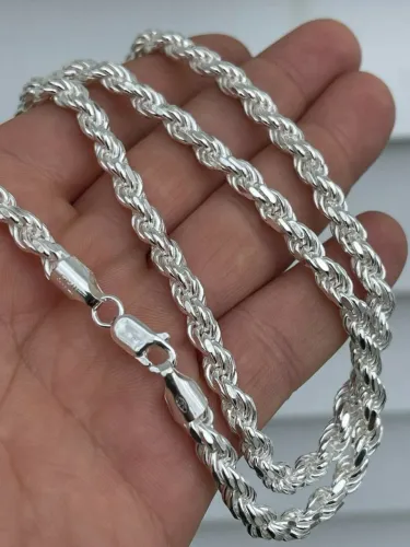 Corrente Prata | Trançada/Rope