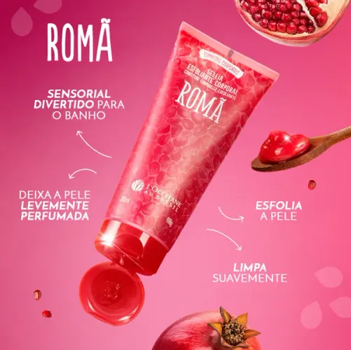 Geleia Esfoliante Corporal Romã 200ml