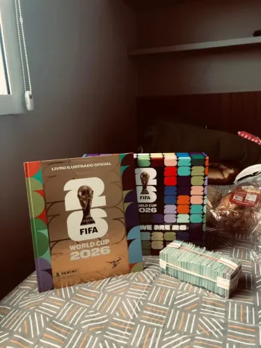 ÁLBUM DA COPA DOURADO COMPLETO + Box