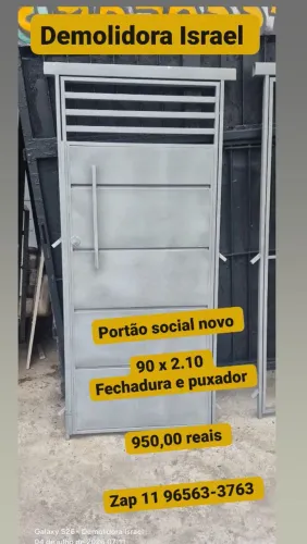 Portao social novo