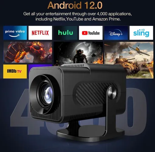 Projetor Smart HY 320 Android Full h HD 1920x1080 Bluetooth Wi-fi ?