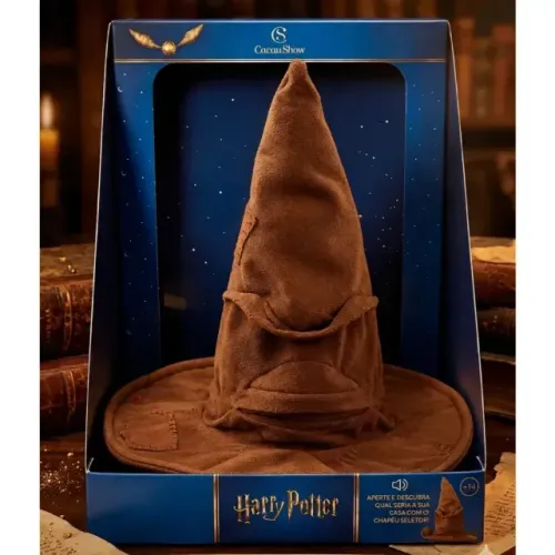 Chapéu Seletor Pelúcia Eletrônica 25 Cm Harry Potter Cacau Show 2026