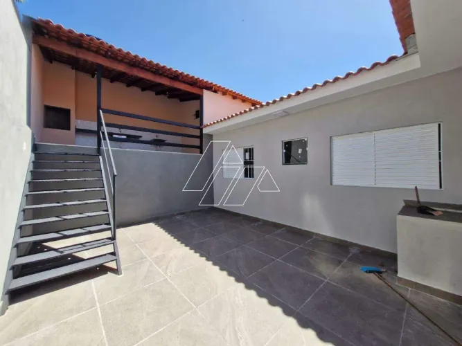 Residência nova com 2 quartos locação Bairro Palmital, Marília/SP