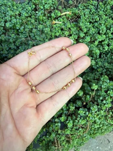 Pulseira infantil ouro 18k/ loja física