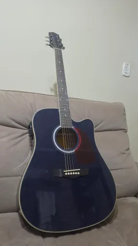 Violão di Giorgio blue Folk