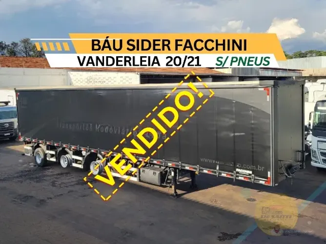 Carreta Baú Sider Vanderleia Facchini Ano 2020/21 30 Paletes