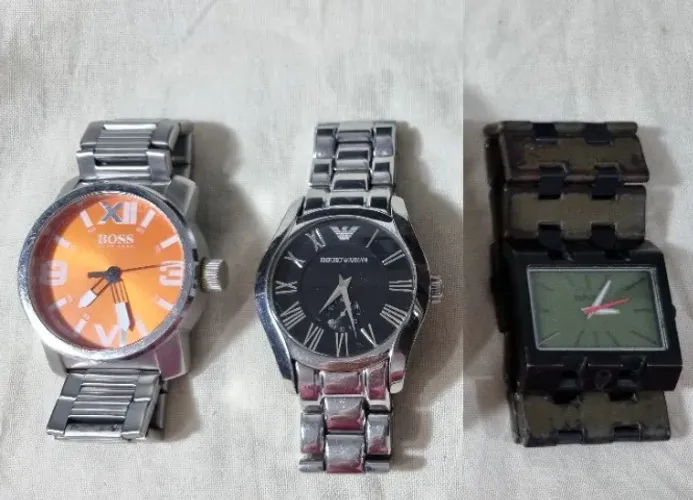 Relógios Hugo Boss, Emporio Armani e Nixon