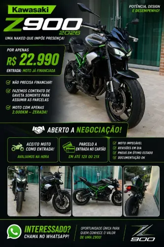 Z900 já financiada contrato de gaveta