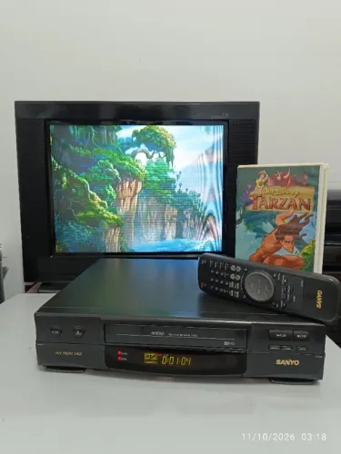Video Cassete Sanyo VHR-9402 com controle