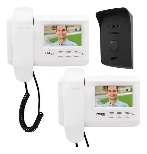 Video Porteiro Residencial Intelbras Ivr 1010 Tela 4,3'' Cor Branco