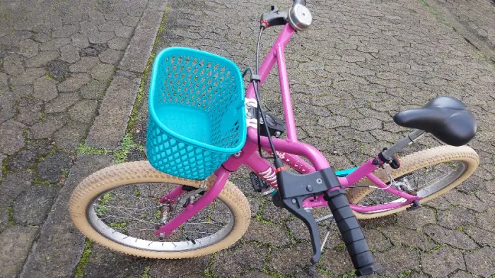 Bicicleta passeio aro 20 Nathor Lovely infantil rosa