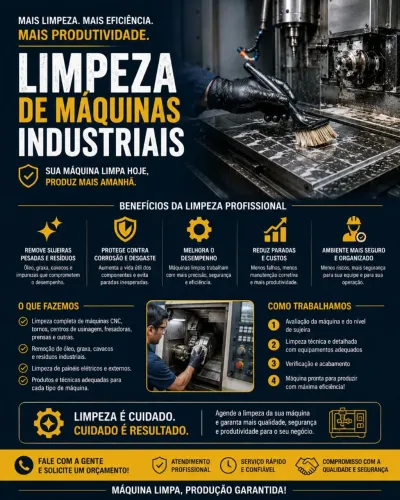 Limpeza de maquinas industriais