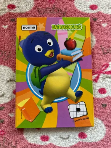 agenda backyardigans quadriculada vintage papelaria anos 2000