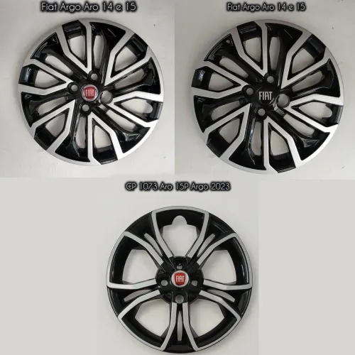Calotas esportivas para Fiat argo aro 14 e 15