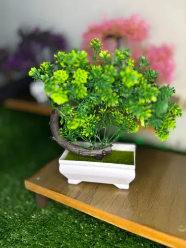 Bonsai Artificial Curvado - Verde