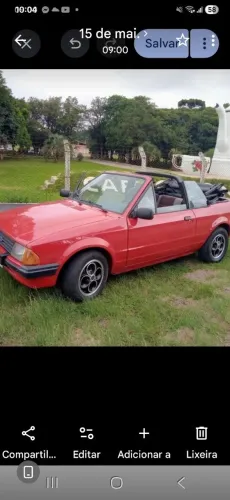 Ford Escort XR3 1.8 / 1.6 Conversível 1986