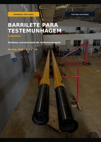 Conjunto de Testemunhagem ? Barrilete 250P e Coroas