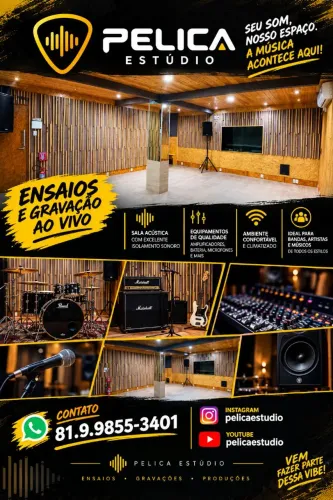 Estudio de Ensaio e Gravação ao Vivo