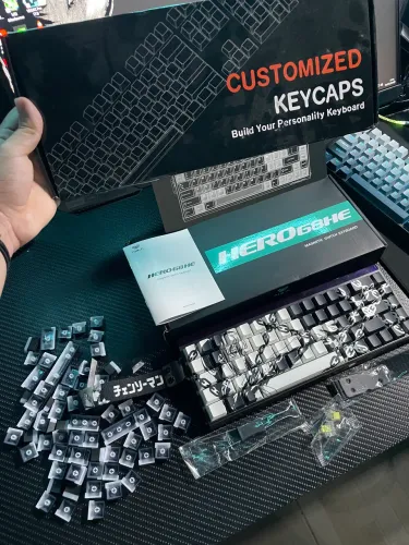 Teclado aula hero68he customizado!