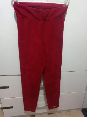 Calça legging veludo vermelha Tam G