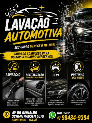 Serviço de lavação automotiva