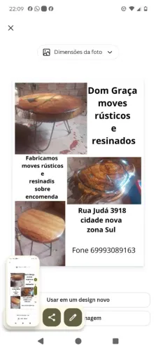 Moves rústicos e resinado 
