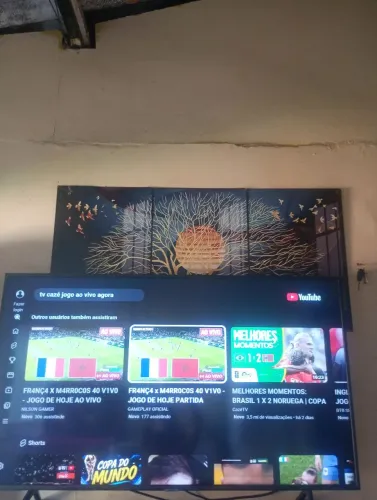 Tv 32 polegadas smart 4 K controle Samsung