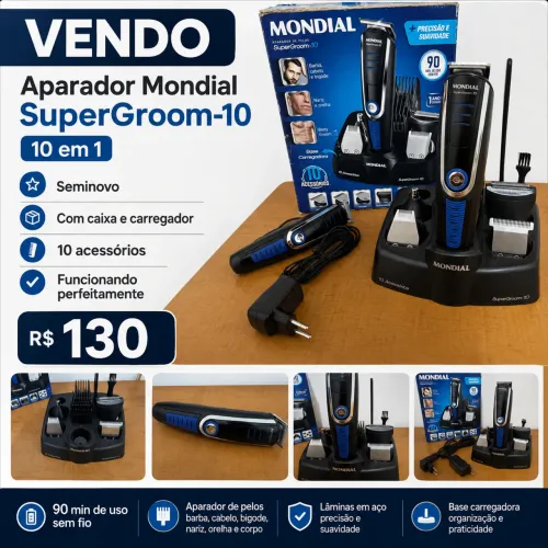 Aparador Mondial SuperGroom 10 em 1 - Seminovo
