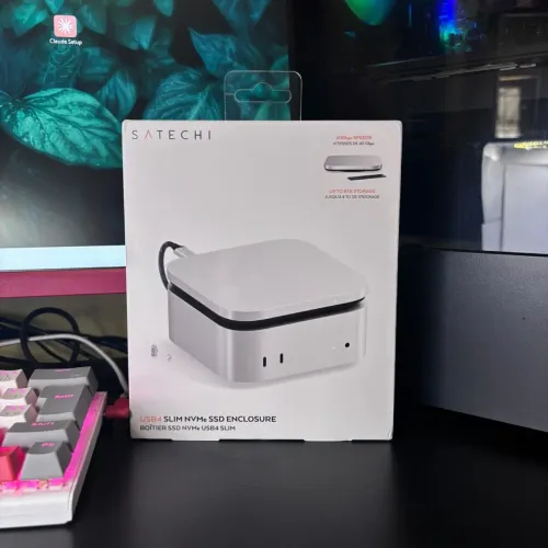 Satechi Gabinete SSD NVMe USB4 40Gbps - Compatível Mac Mini M4 e Thunderbolt