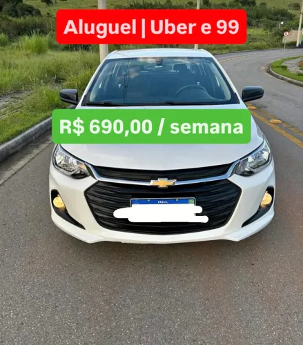 Aluguel Onix Aplicativo 99 Uber | R$ 690,00 a semana